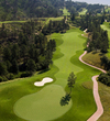 Long, straight hitters will love the par-4 second hole at The Sanctuary golf course in Sedalia, Colorado.